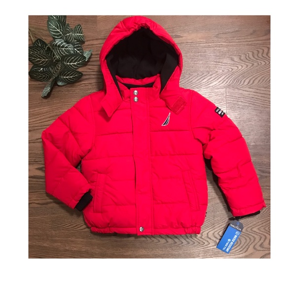 Nautica Other - NAUTICA BOYS RED WINTER PUFFER COAT SIZE 5